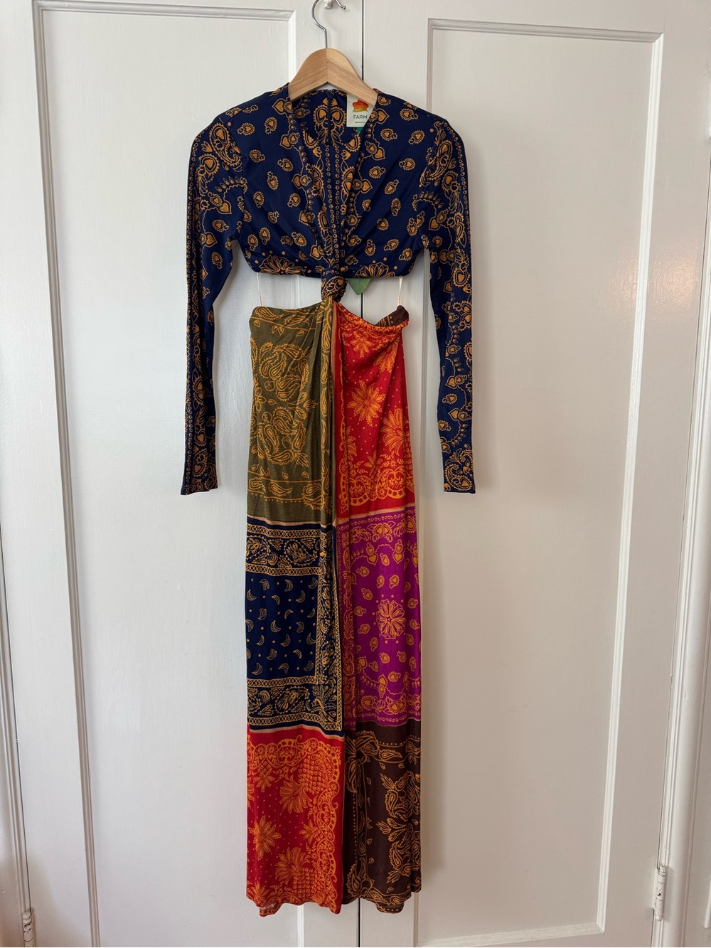 Farm Rio – New Bandana Dream Cut Out Midi Dress